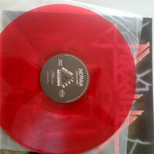 Piranha World's Grave red vinyl 1992 like new