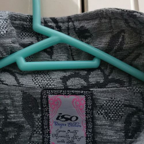 Iso Unique Edition coat like new, size L, black and grey