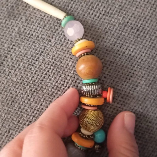 Accessorize ethnic necklace used, multicolored