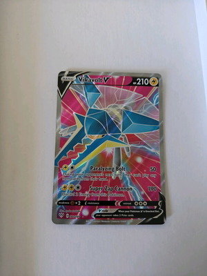 Vikavolt V Full Art Ultra Rare Holo Pokemon Card Darkness Ablaze 180/189 like new