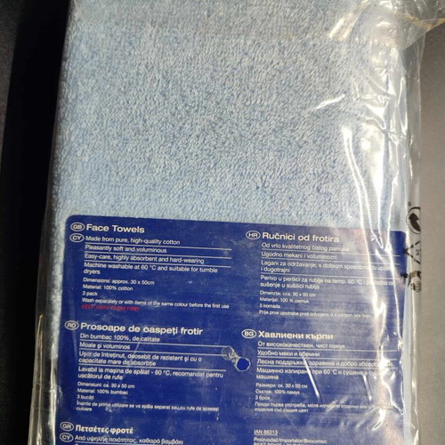 Miomare face towels new, set of 3 pieces 30x50 cm