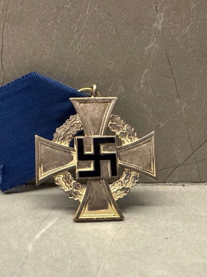 Γερμανικό μετάλλιο Für Treue Dienste μεταχειρισμένο, WW2 με κορδέλα