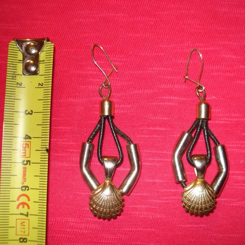 Earrings hanging unique, used