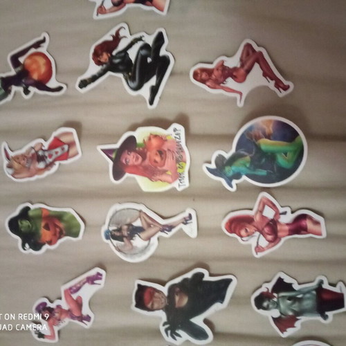 Stickers with sexy young women new