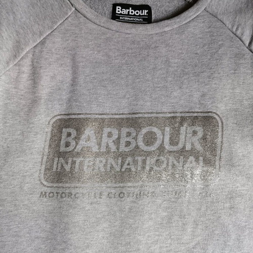 Barbour sweatshirt like new, gray