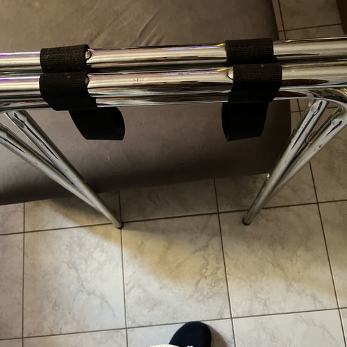 Professional Nickel Serving Stand in Like New Condition
