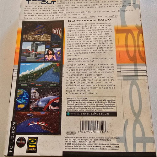 Slipstream 5000 PC game 1996 like new