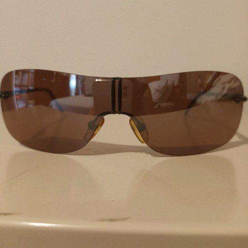 Key K Ess women's sunglasses used, rimless, brown, small size