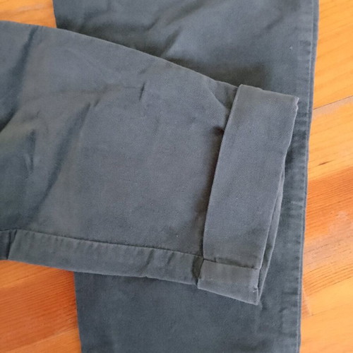 Velvet trousers green, like new, size L/40/12