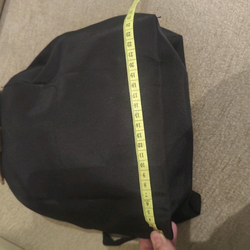 Smart foldable backpack like new, black with brown details