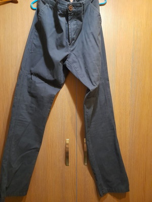 Battery men's cotton pants size 36, navy blue