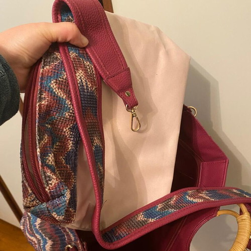 Handbag like new, large, multicolored