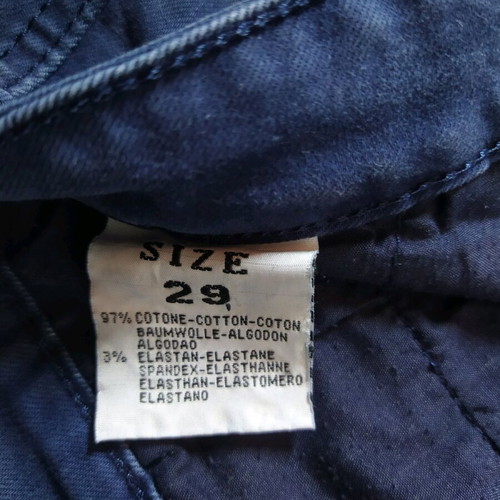 Men's Chino Pants Runners Navy Blue size 29 like new