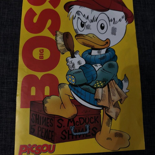 Scrooge McDuck collectible mini poster-card used