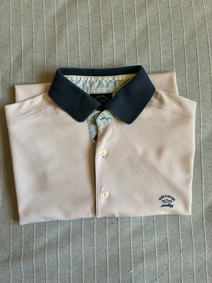 Paul & Shark Yachting vintage 90s polo shirt pink teal size M like new