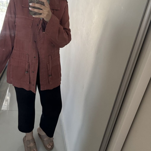 Only women's casual jacket in terracotta shade like new, size M