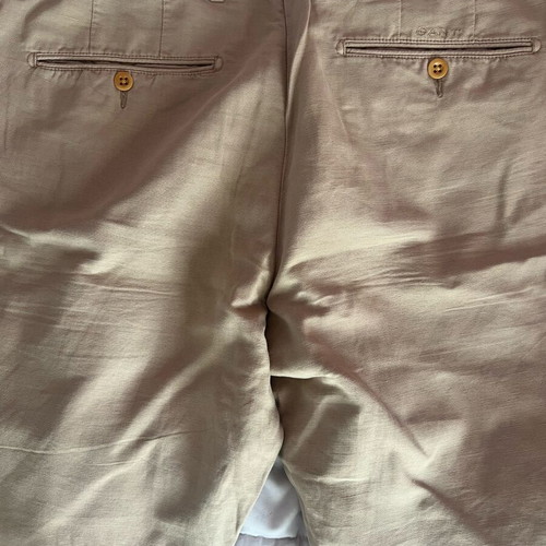 Gant men's beige trousers like new, linen fabric