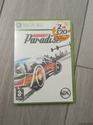 Burnout Paradise game used, Xbox 360 racing