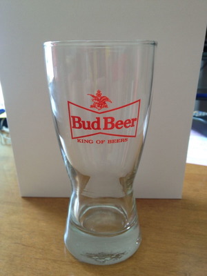 Bud Beer 250ml beer glass like new