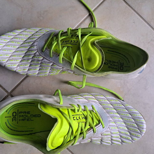 Mag Elite 3.0 FG football shoes Under Armour like new, size 43, white and green