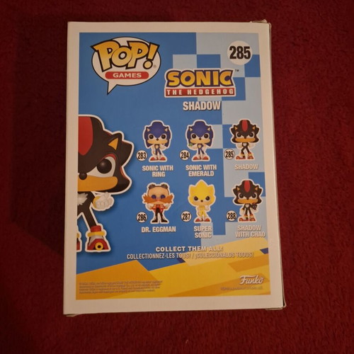 Funko Pop Shadow 285 Sonic the Hedgehog like new