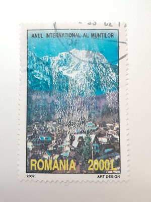 Romanian Stamp 2002 International Year of Mountains like new