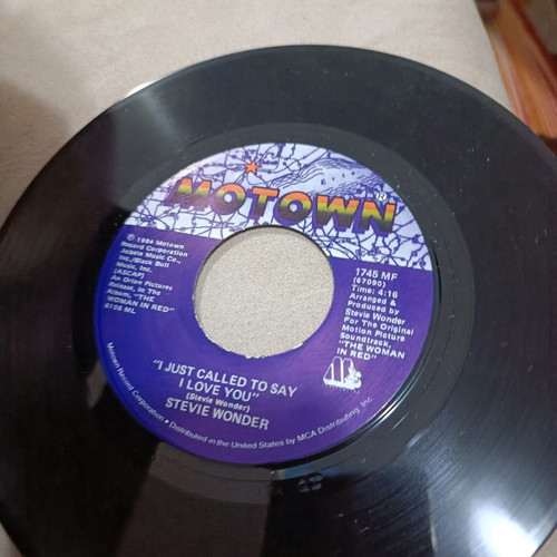 Lp 45 rpm Stevie Wonder I Just Called To Say I Love You used