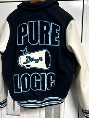 Bomber jacket Zara XL like new, blue and white