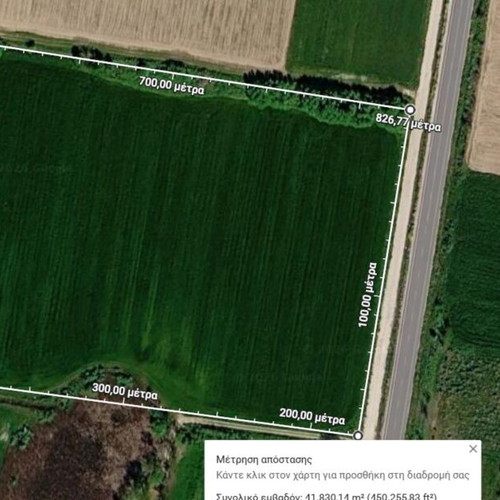 Agricultural land 41827 m² corner plot in Karditsa region