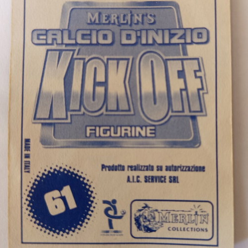 Giuseppe Bergomi Inter Milan collectible sticker 1998