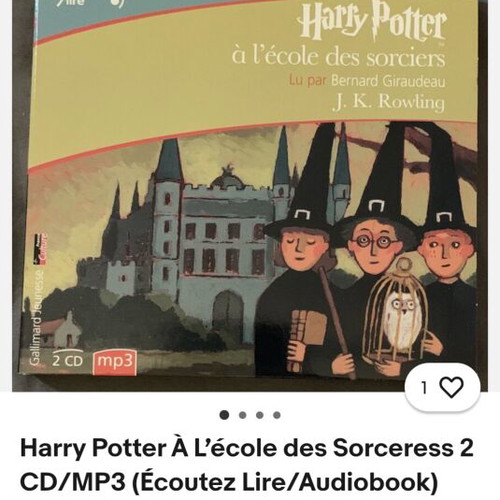 Harry Potter À L’école des Sorceress 2 CD used, French audiobook