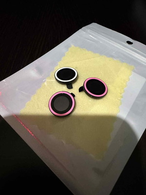Apple iPhone camera protectors glow in the dark, set of 3