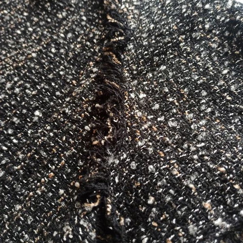 Zara blouse Large, black lace and tweed weave, like new condition