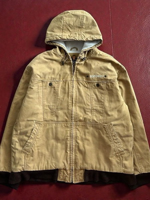Ecko Unltd. hooded workwear jacket used, size M, brown