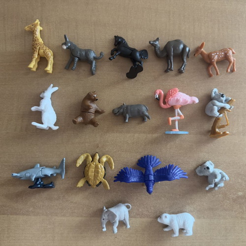 Kinder Surprise Natoons animals used