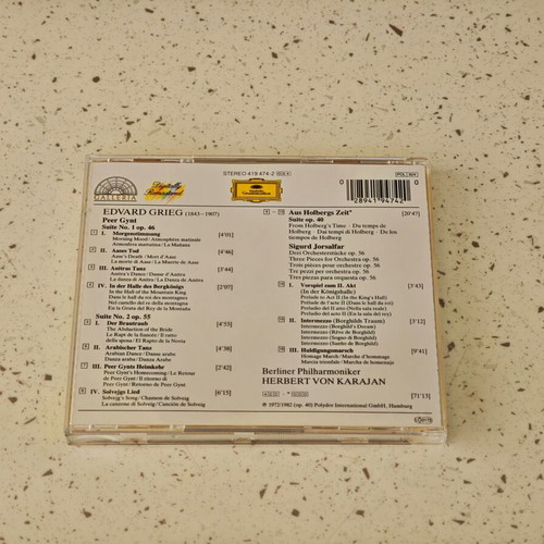Edvard Grieg Peer Gynt Suiten 1 & 2 CD, Herbert von Karajan