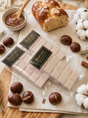 Χειροποίητη μπάρα wax melt άρωμα τσουρέκι κάστανο καινούργιο