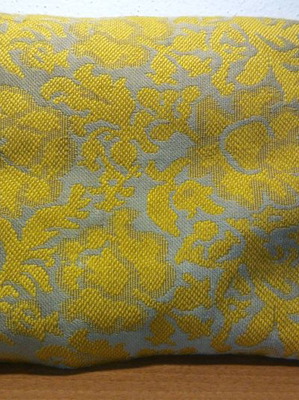 Vintage embroidered pillow used