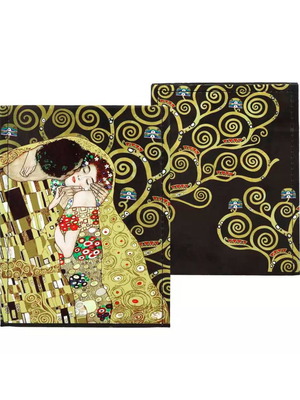 Καθρέφτης μπιζουτέ με έργο Kiss του Gustav Klimt καινούργιος