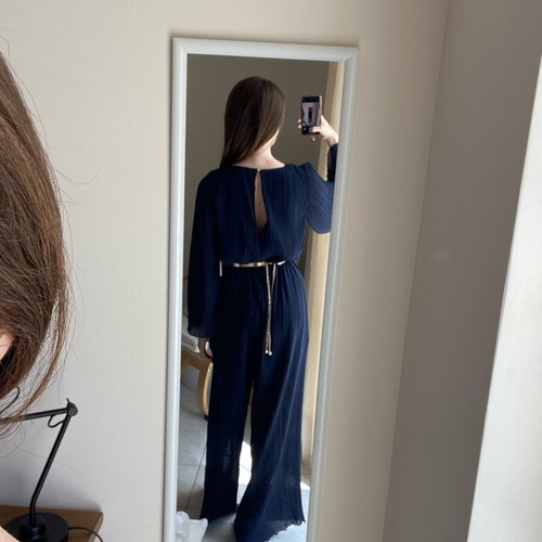 Zara navy blue jumpsuit brand new, size XS