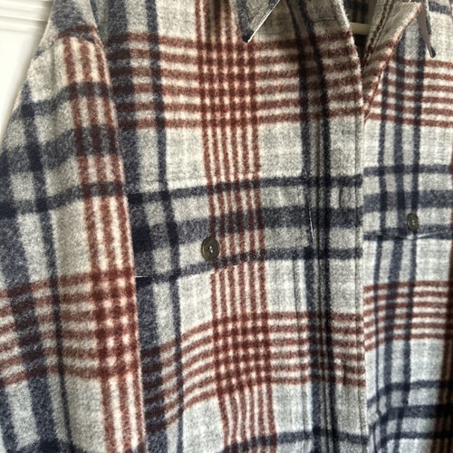 Zara checked oversized coat like new