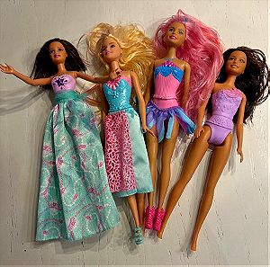 Σετ 4 κούκλες Barbie της Matell