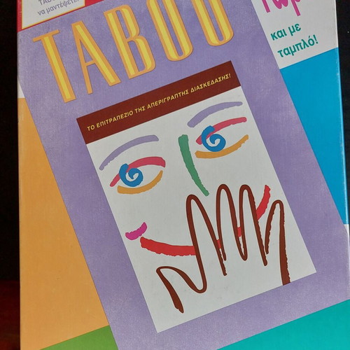 Taboo board game like new, missing hourglass