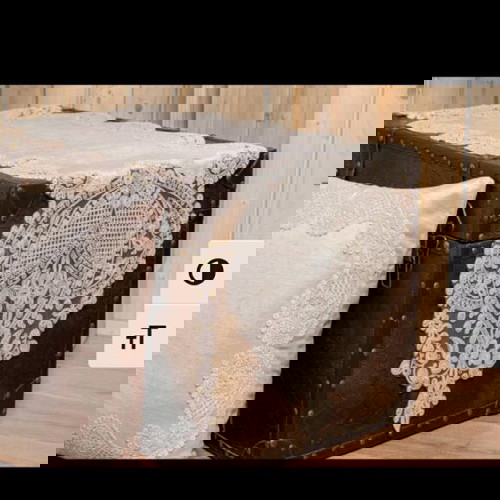 Μεταξωτή στρώση 5 τεμαχίων με χειροποίητη δαντέλα καινούργια