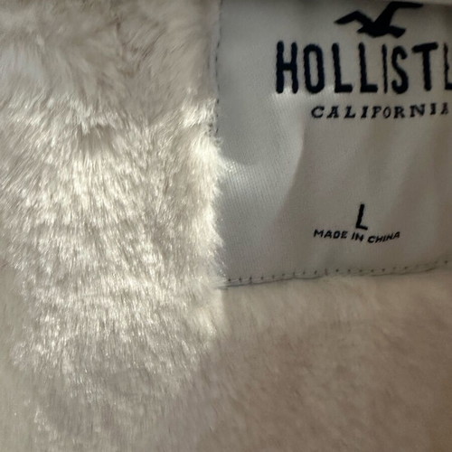 Hollister φούτερ με κουκούλα σαν καινούργιο, άσπρο, μέγεθος L