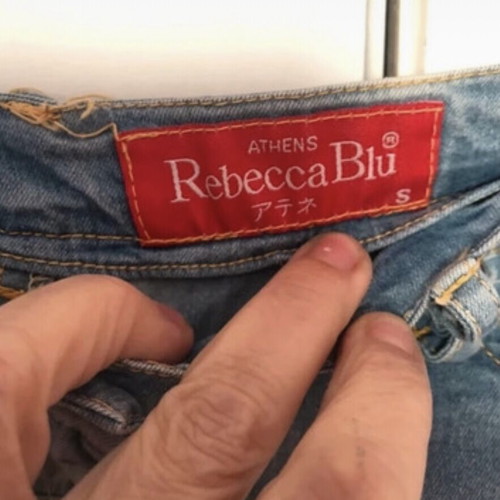 Rebecca Blu asymmetrical denim skirt like new, thin fabric, size S