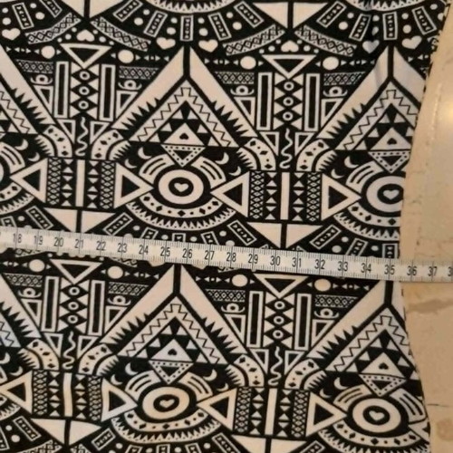 Bershka dress used, cotton with elastane, size S 36 8, black and white