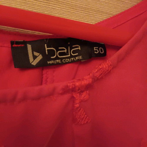 Abiye set new No50 coral with fitted skirt and embroidered blouse