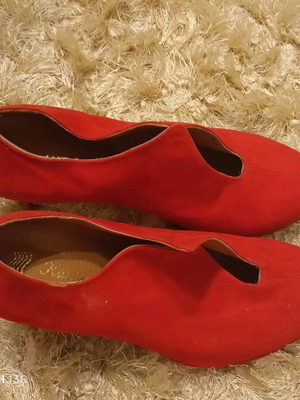 Castor ankle boots like new, red, size 39