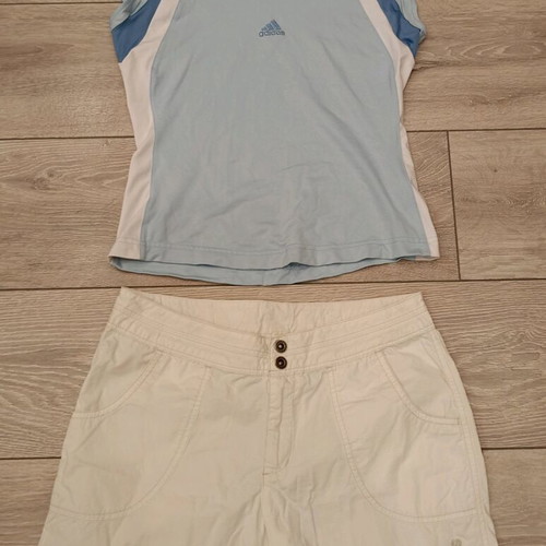 Adidas sporty shorts used, beige, size S
